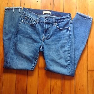 7 for All Mankind B(air) midrise ankle skinny jean